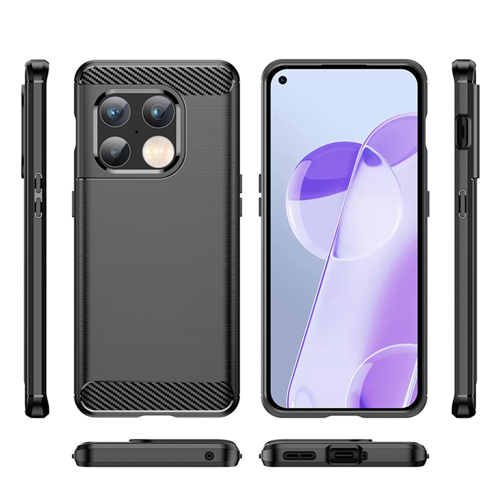 Maska za OnePlus 10 Pro, Techsuit, Karbon, Crna