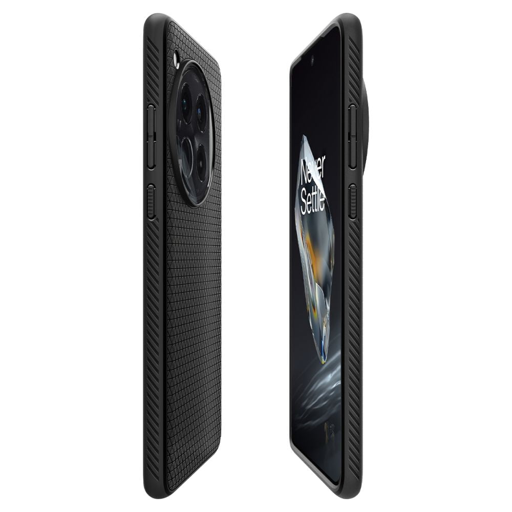 Futrola za OnePlus 12, Spigen, Liquid Air, Crna ACS07375