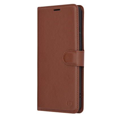 Futrola za OnePlus 12, Techsuit, Kožna Folio, Smeđa