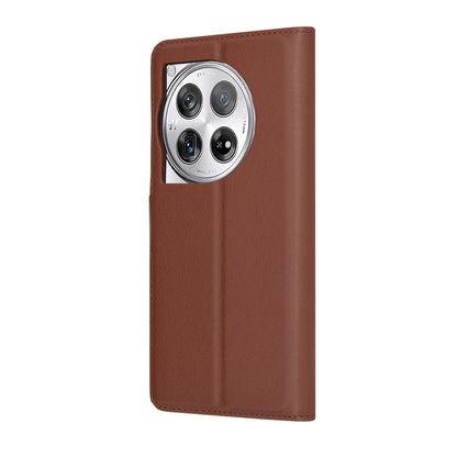 Futrola za OnePlus 12, Techsuit, Kožna Folio, Smeđa