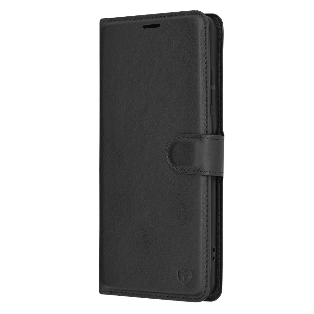 Futrola za OnePlus 12, Techsuit, Kožna Folio, Crna