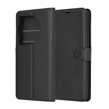 Futrola za OnePlus 12, Techsuit, Kožna Folio, Crna