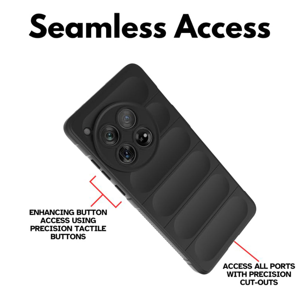 Maska za OnePlus 12, Techsuit, Magic Shield, Crna
