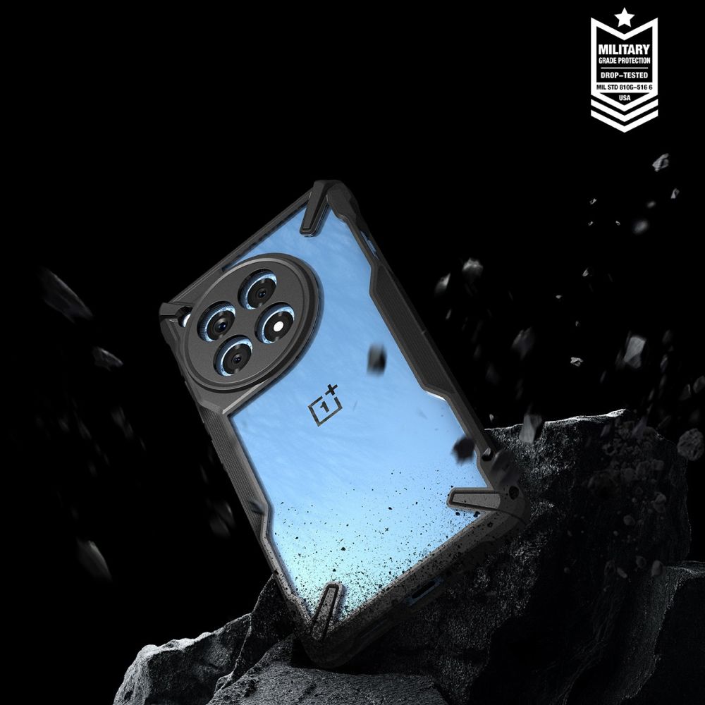 Futrola za OnePlus 12R, Ringke, Fusion X, Crna