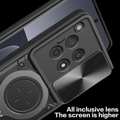 Maska za OnePlus 12R, Techsuit, CamGuard Pro, Ružičasto zlatna