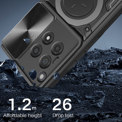 Maska za OnePlus 12R, Techsuit, CamGuard Pro, Ružičasto zlatna