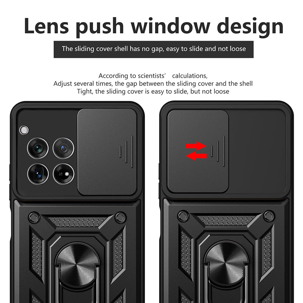 Maska za OnePlus 12R, Techsuit, CamShield, Crna