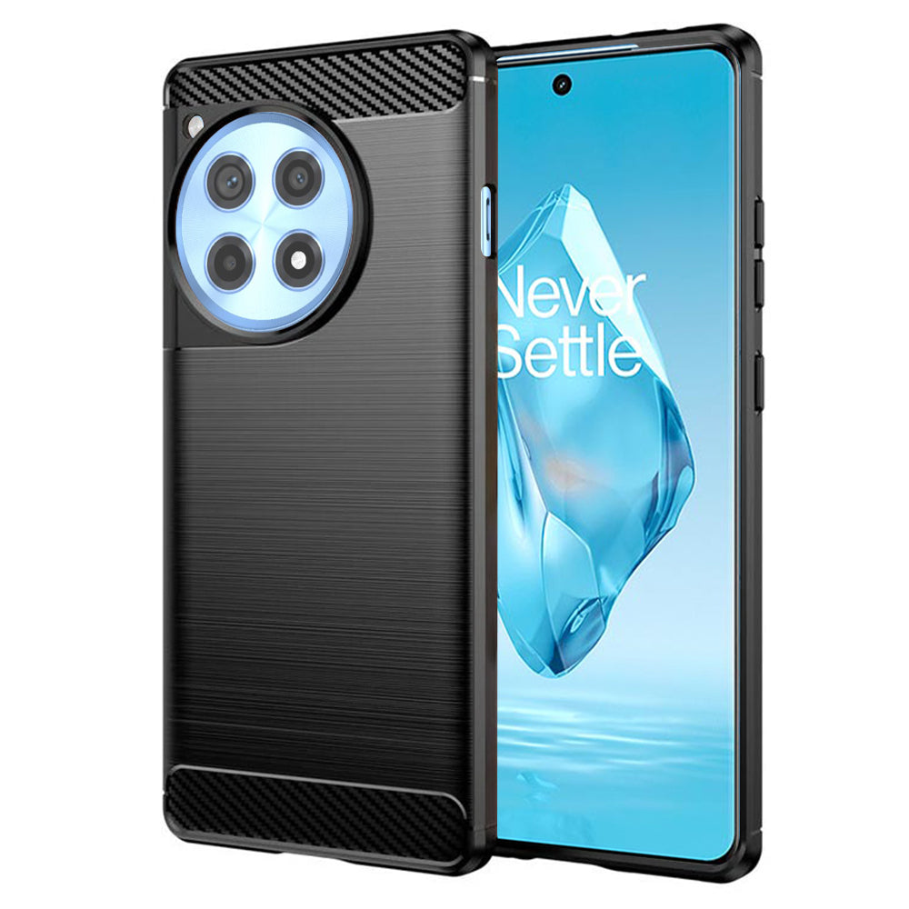 Maska za OnePlus 12R, Techsuit, Karbon, Crna