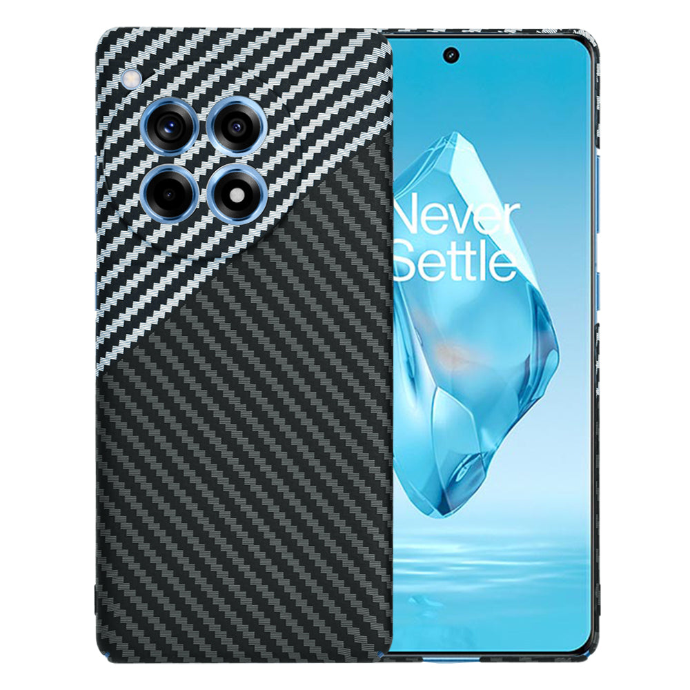 Maska za OnePlus 12R, Techsuit, Carbonite FiberShell, Crno Siva