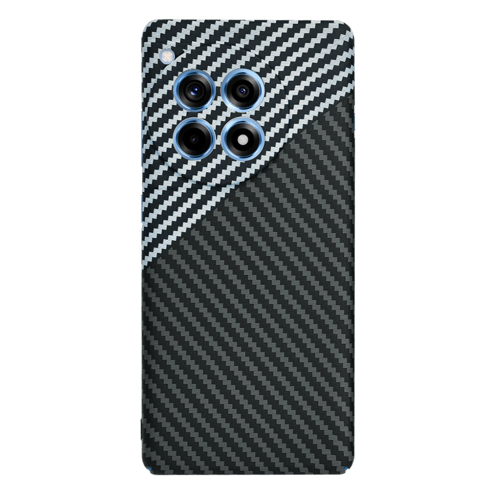Maska za OnePlus 12R, Techsuit, Carbonite FiberShell, Crno Siva
