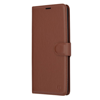 Futrola za OnePlus 12R, Techsuit, Kožna Folio, Smeđa