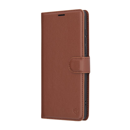 Futrola za OnePlus 13, Techsuit, Kožna Folio, Smeđa