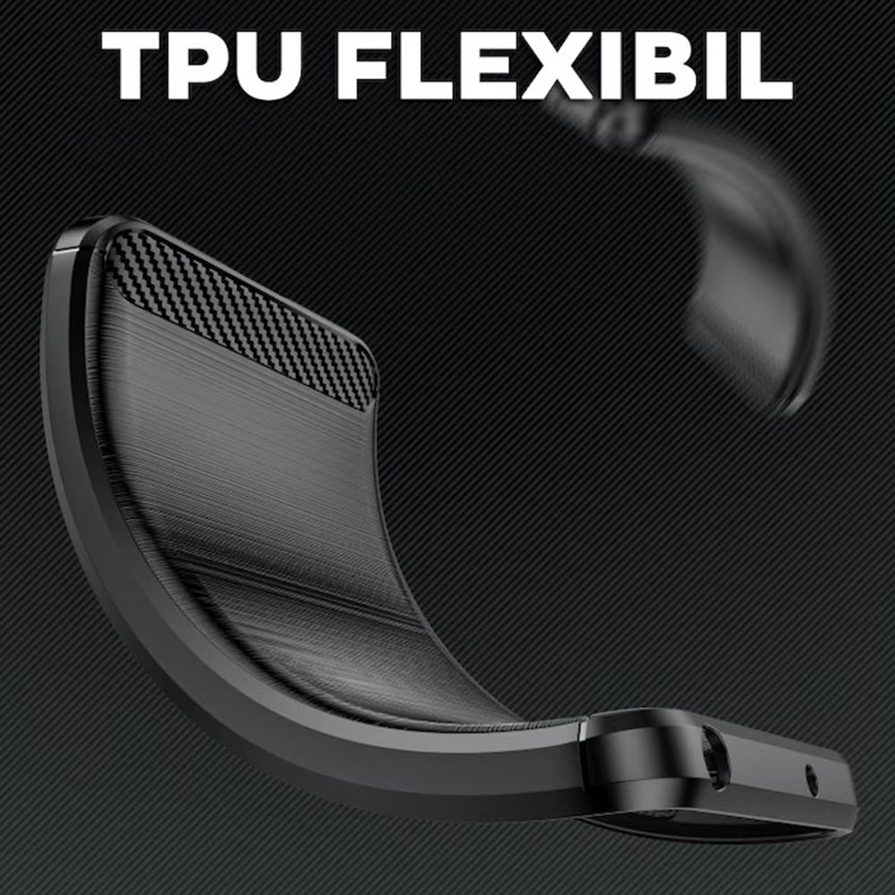 Maska za OnePlus 13R, Techsuit, Karbon, Crna