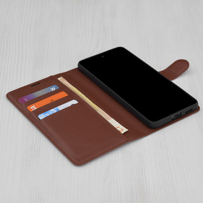 Futrola za OnePlus 13R, Techsuit, Kožna Folio, Smeđa