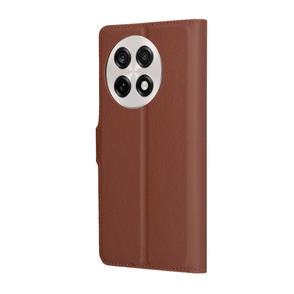 Futrola za OnePlus 13R, Techsuit, Kožna Folio, Smeđa