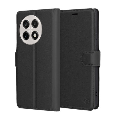 Futrola za OnePlus 13R, Techsuit, Kožna Folio, Crna