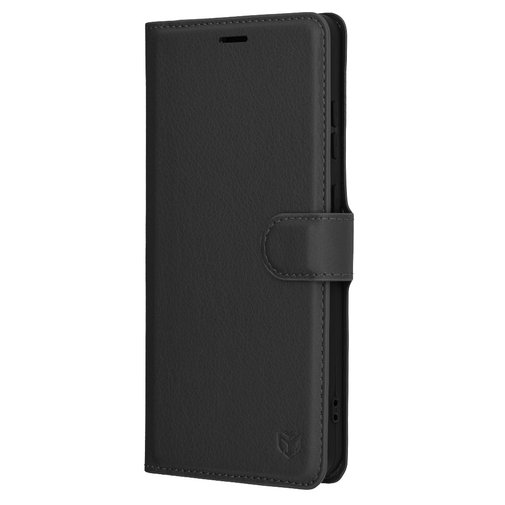 Futrola za OnePlus 13R, Techsuit, Kožna Folio, Crna