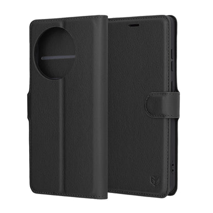 Futrola za OnePlus 13R, Techsuit, Kožna Folio, Crna