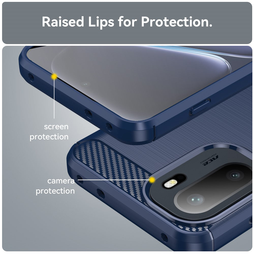 Futrola za OnePlus 15R, Techsuit, Karbon, Plava
