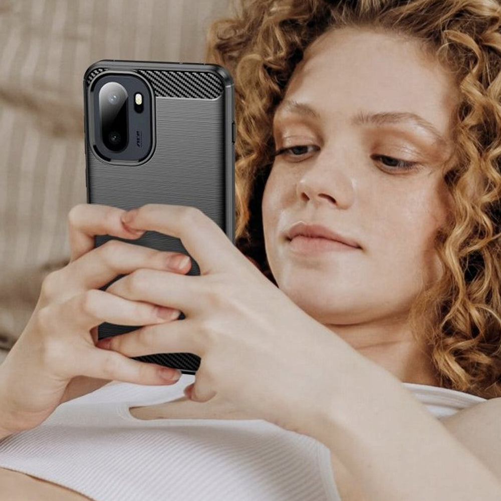 Futrola za OnePlus 15R, Techsuit, Karbon, Crna