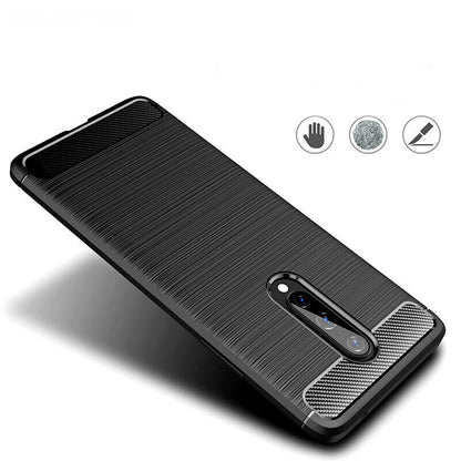 Maska za OnePlus 8, Techsuit, Karbon, Crna