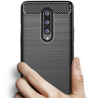 Maska za OnePlus 8, Techsuit, Karbon, Crna