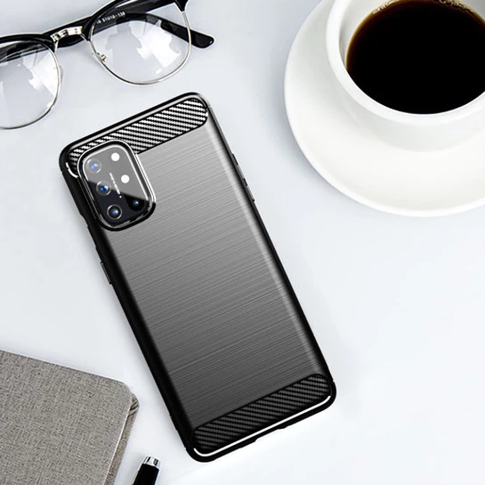 Maska za OnePlus 8T, Techsuit, Karbon, Crna
