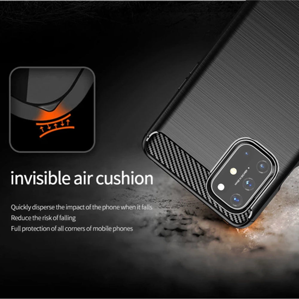 Maska za OnePlus 8T, Techsuit, Karbon, Crna