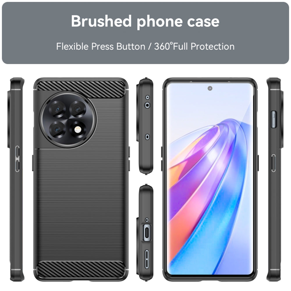 Futrola za OnePlus Ace 2 / 11R, Techsuit, Karbon, Crna