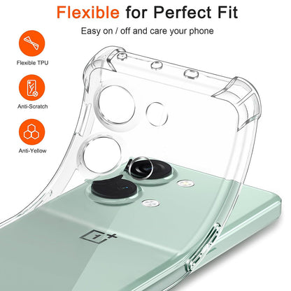 Maska za OnePlus Nord 3, Techsuit, Shockproof Clear, Prozirna