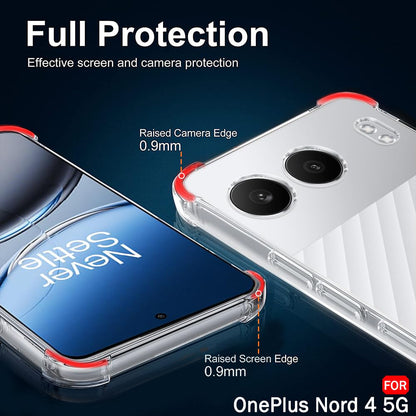 Maska za OnePlus Nord 4, Techsuit, Shockproof Clear, Prozirna