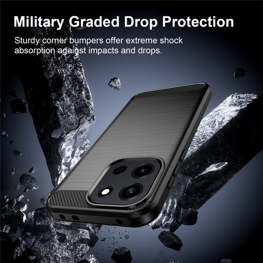 Maska za OnePlus Nord 6, Techsuit, Karbon, Plava