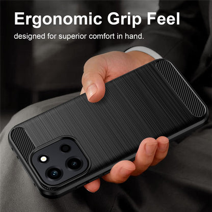 Maska za OnePlus Nord 6, Techsuit, Karbon, Crna