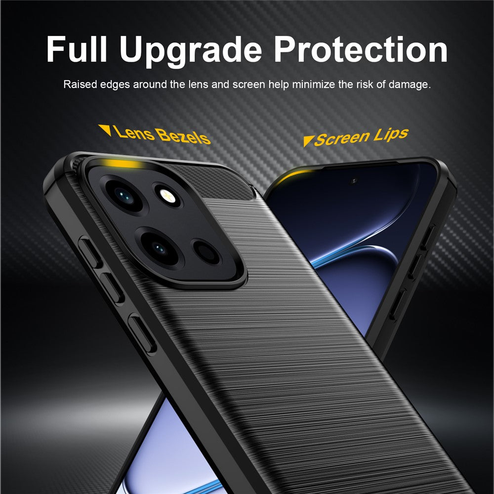 Maska za OnePlus Nord 6, Techsuit, Karbon, Crna