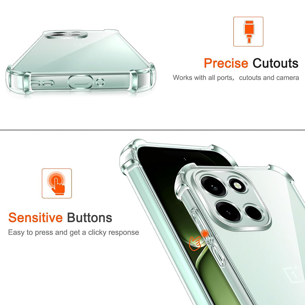 Futrola za OnePlus Nord 6, Techsuit, Shockproof Clear, Prozirna