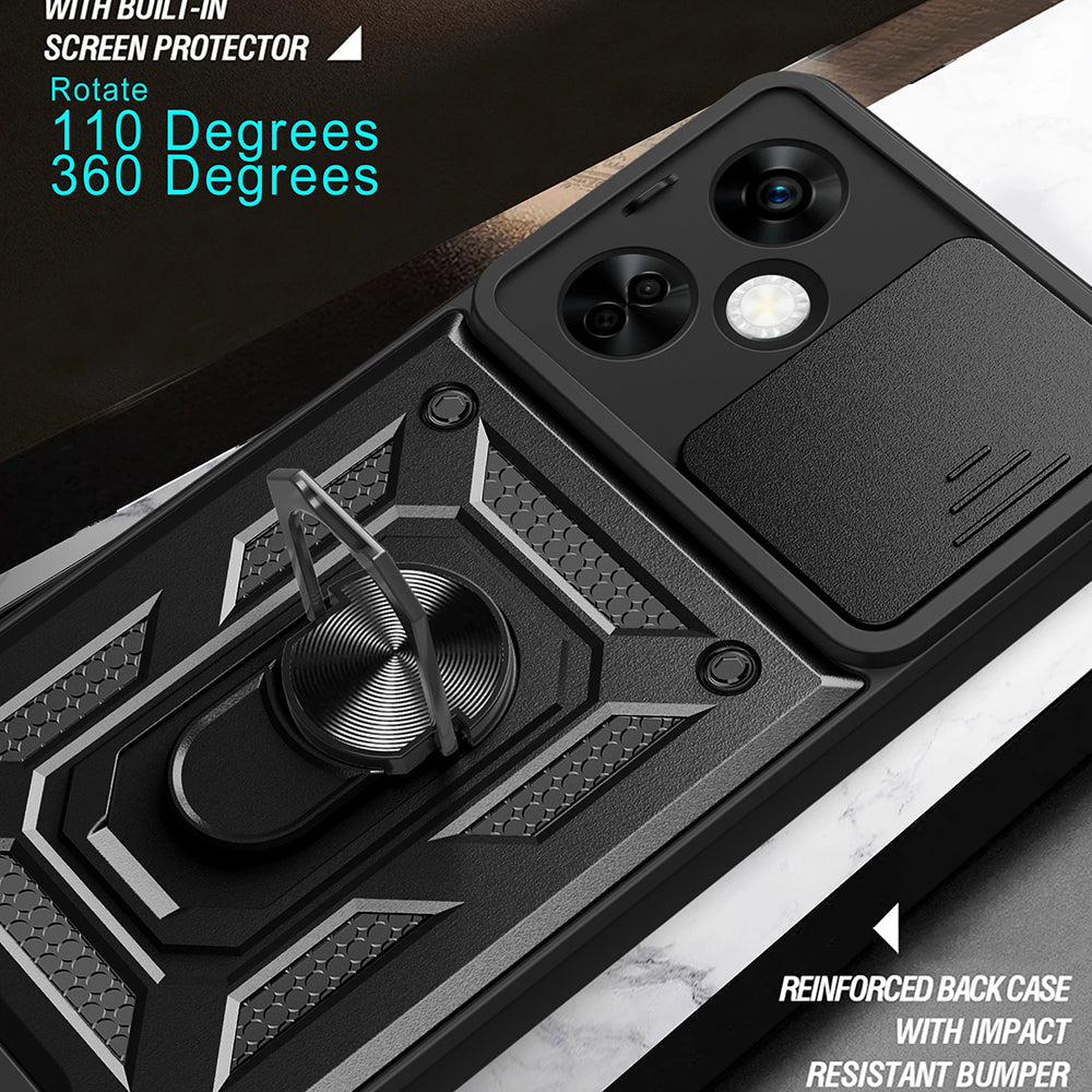 Maska za OnePlus Nord CE 3 Lite, Techsuit, CamShield, Crna