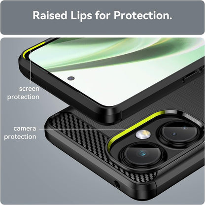 Maska za OnePlus Nord CE 3 Lite, Techsuit, Karbon, Crna