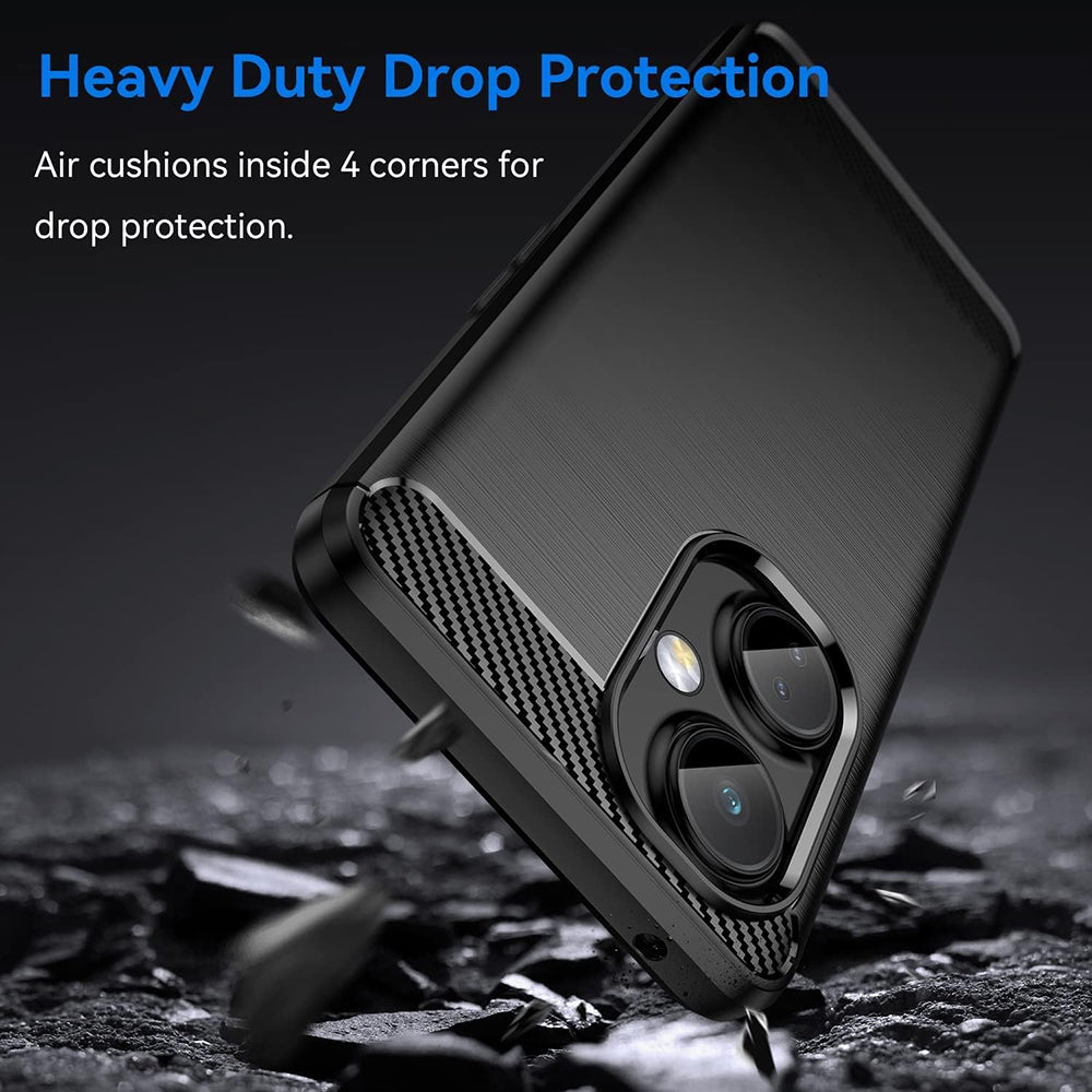 Maska za OnePlus Nord CE 3 Lite, Techsuit, Karbon, Crna