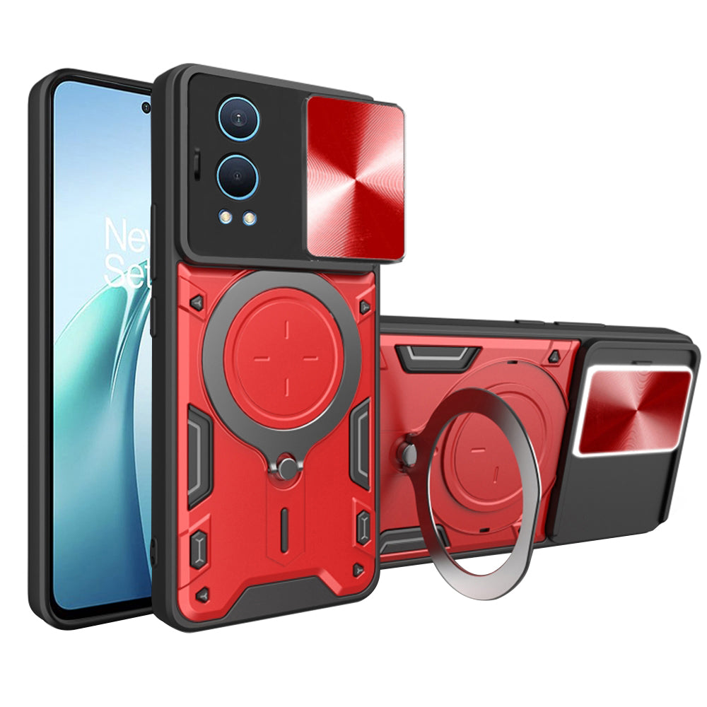 Maska za OnePlus Nord CE4 Lite, Techsuit, CamGuard Pro, Crvena