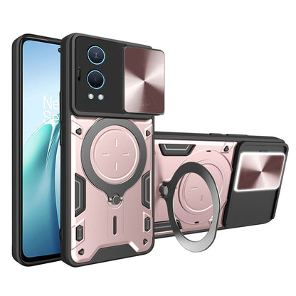 Maska za OnePlus Nord CE4 Lite, Techsuit, CamGuard Pro, Ružičasto Zlatna