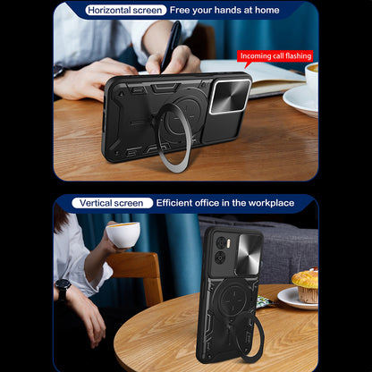 Maska za OnePlus Nord CE4 Lite, Techsuit, CamGuard Pro, Ružičasto Zlatna