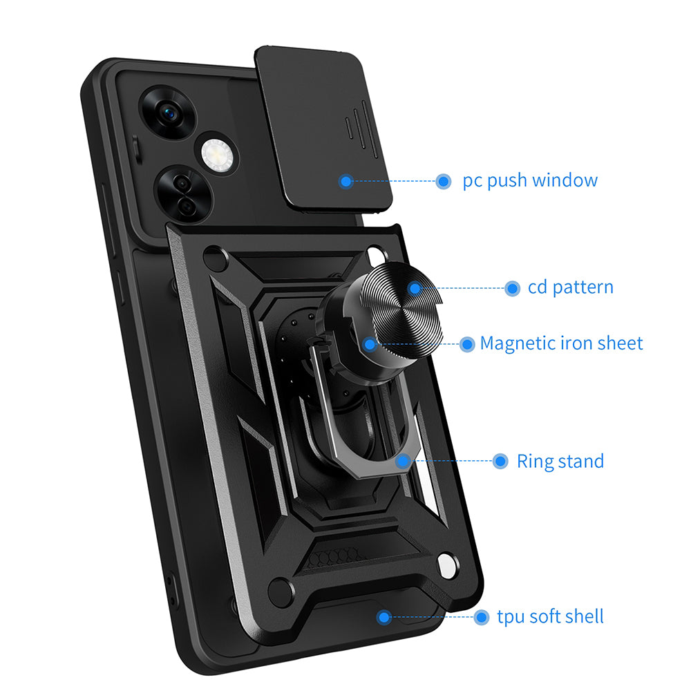 Maska za OnePlus Nord CE4 Lite, Techsuit, CamShield, Zelena