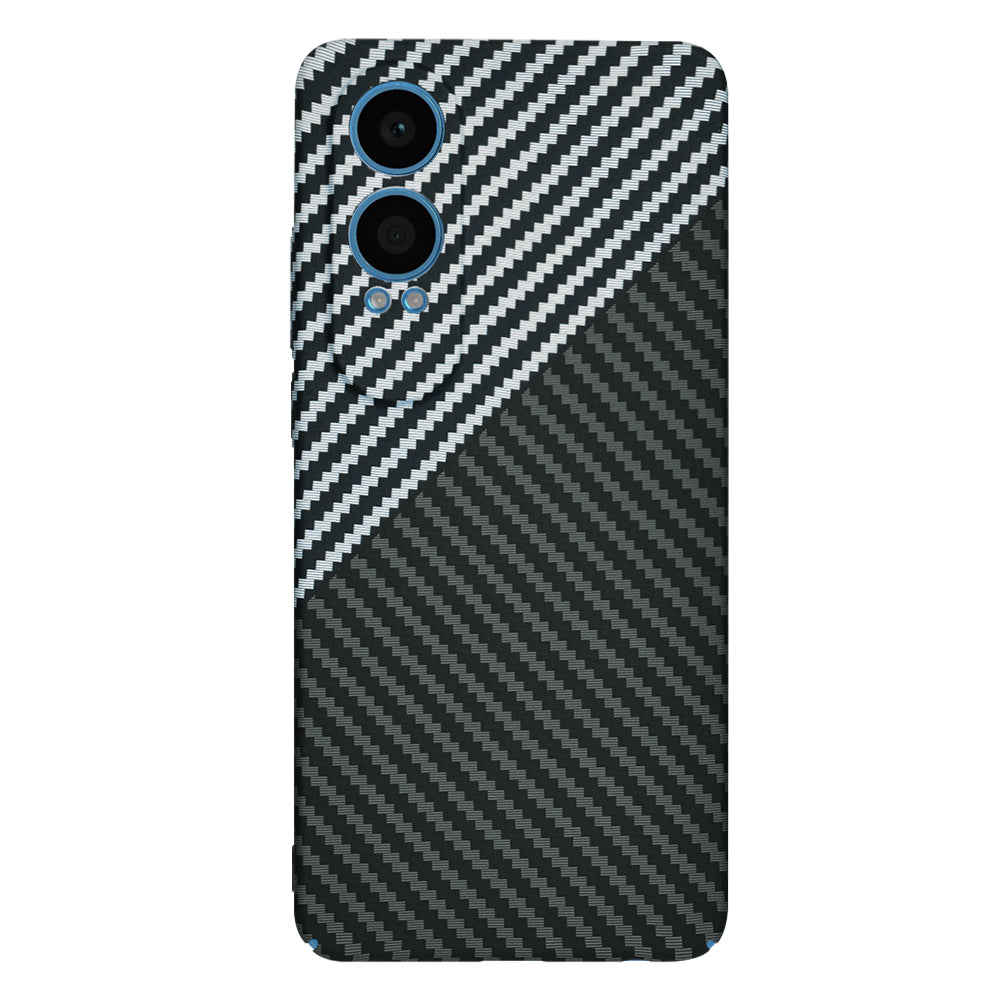 Maska za OnePlus Nord CE4 Lite, Techsuit, Carbonite FiberShell, Crno Siva