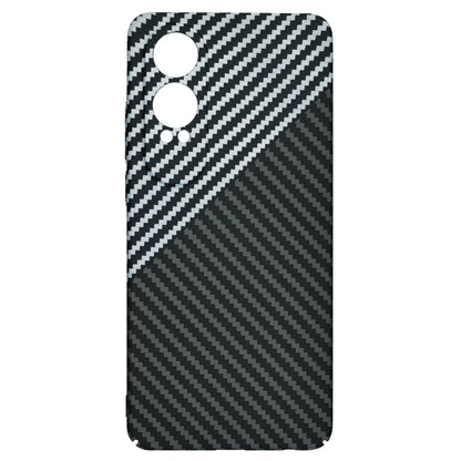 Maska za OnePlus Nord CE4 Lite, Techsuit, Carbonite FiberShell, Crno Siva