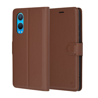 Futrola za OnePlus Nord CE4 Lite, Techsuit, Kožna Folio, Smeđa