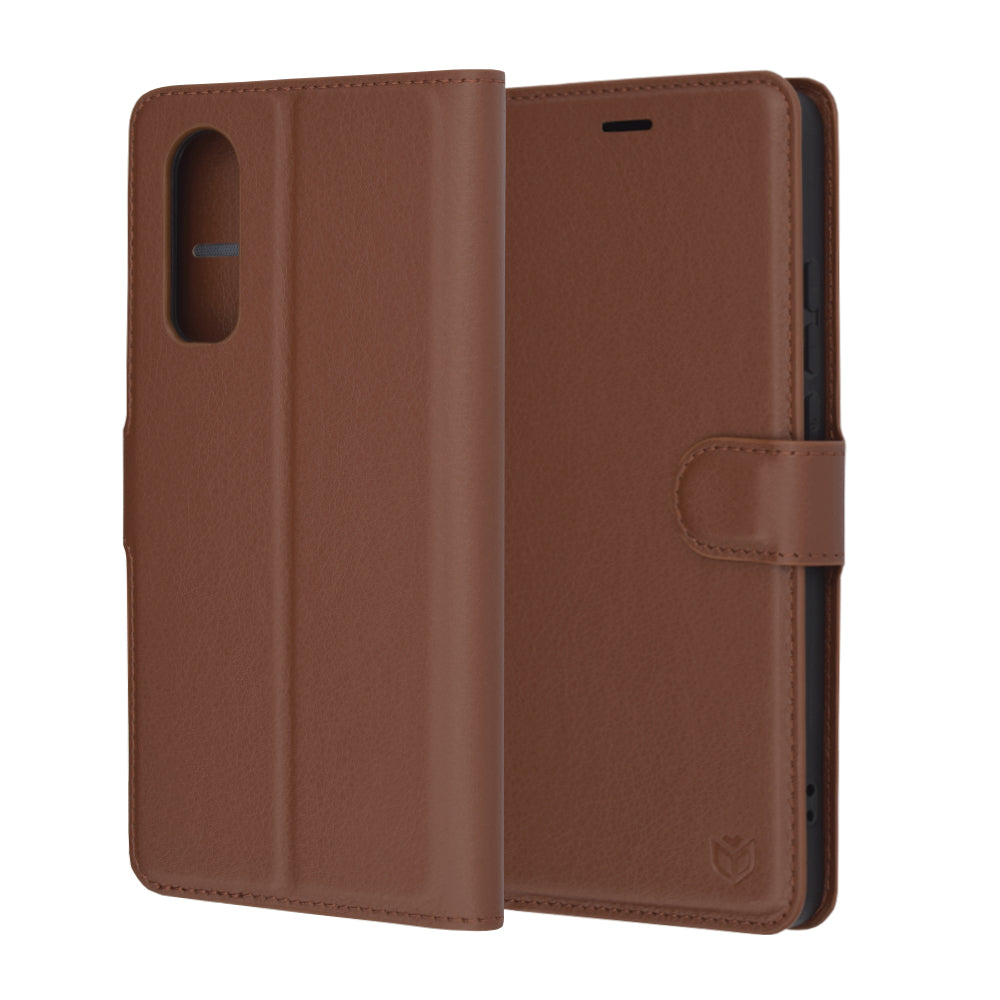 Futrola za OnePlus Nord CE4 Lite, Techsuit, Kožna Folio, Smeđa