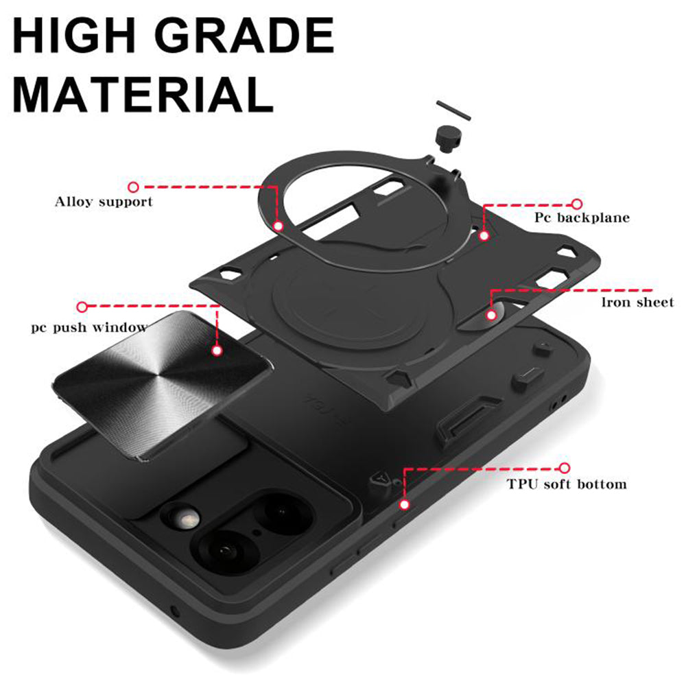 Maska za OnePlus Nord CE5, Techsuit, CamGuard Pro, Crna