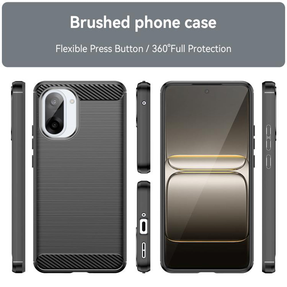 Maska za OnePlus Nord CE5, Techsuit, Karbon, Crna
