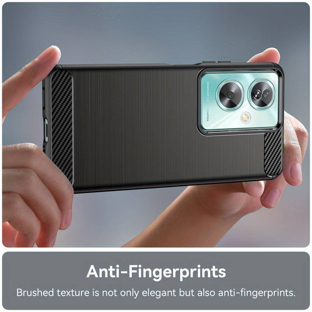 Maska za OnePlus Nord N30 SE / Oppo A79, Techsuit, Karbon, Crna