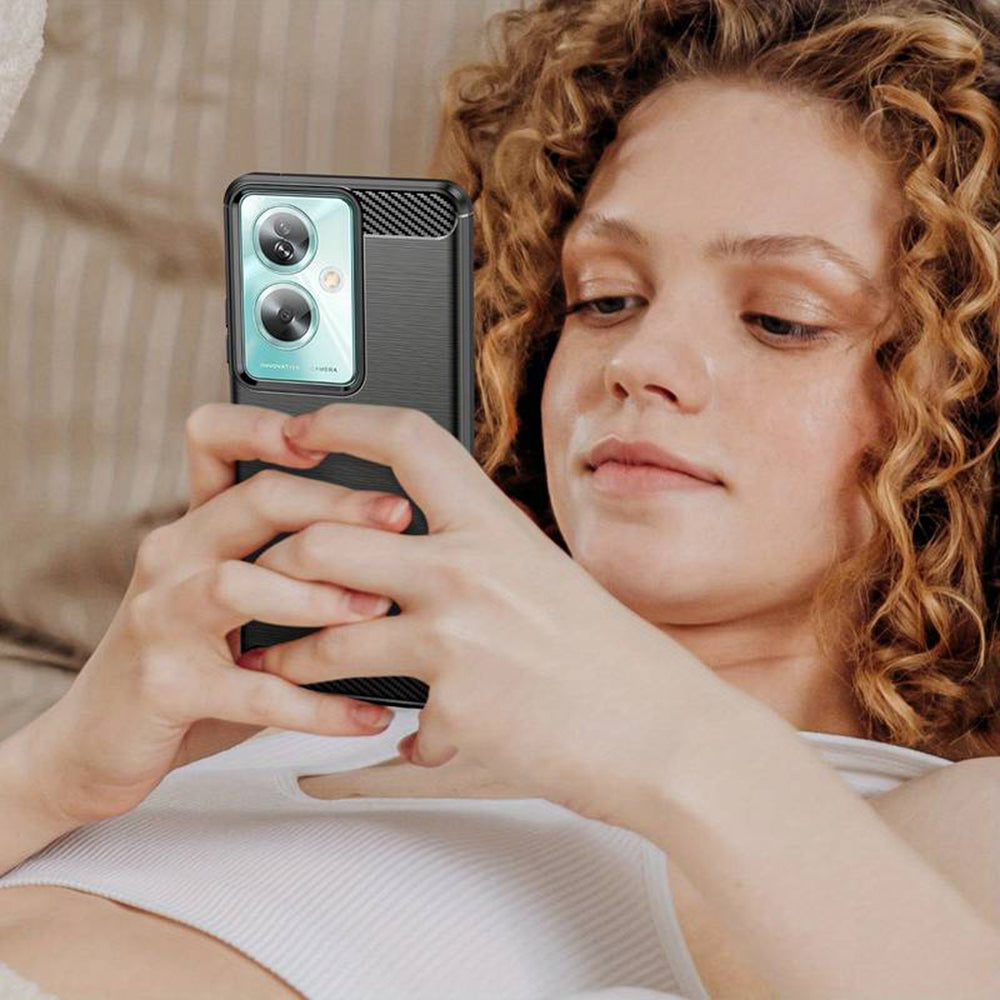 Maska za OnePlus Nord N30 SE / Oppo A79, Techsuit, Karbon, Crna